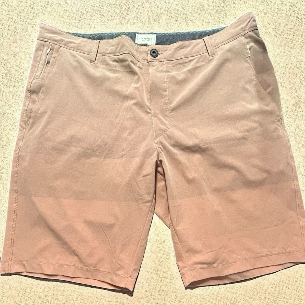 Men's 7Diamonds Performance Shorts Sz 38 Pink‎ Stretch Golf Casual 22" Outseam
